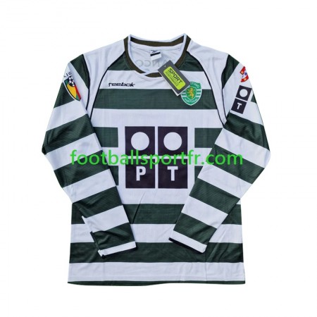 Tenue Sporting CP 2001-2003 Retro Domicile Maillot de Foot ML